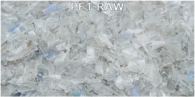 Matière première en flocons de couleur mélangée APEX PET avant tri