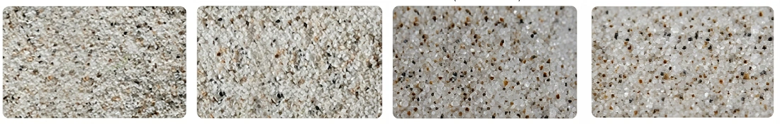 Impureza de areia de quartzo rejeitada de granulometria 16-120