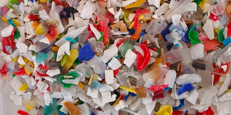 Finished rejected PP/PE/PVC flakes output after sorting