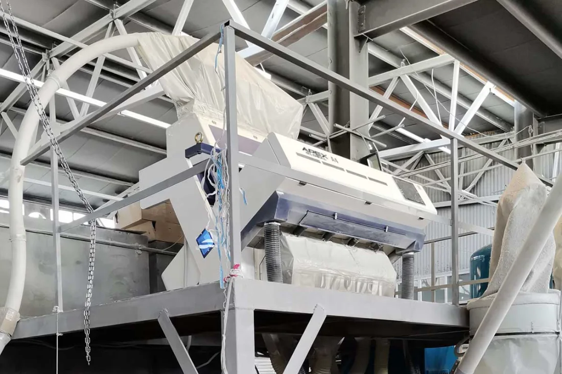 Une trieuse optique APEX A4 a été installée sur la plateforme de production pour le tri automatique des graines de moutarde au sein de l'usine de transformation de céréales Agro en Russie.